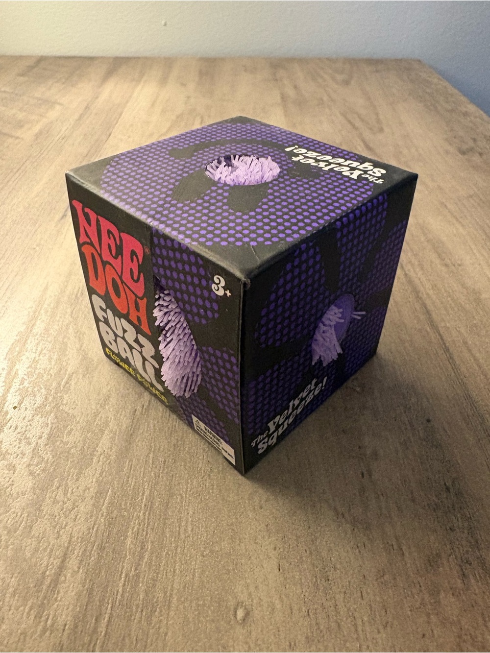 NeeDoh Fuzz Ball Flower Power Purple - Picture 6 of 8